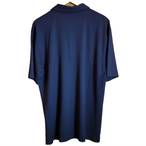 CUTTER & BUCK L CB DRY TEC NAVY BLUE POLO SHIRT - Picture 2 of 4